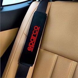 SIGN EVER Sparco Car Seat Belt Shoulder Pads Car Safety Belt Soft Pad Cover for Comfortable Driving, Universal Fit for All Cars (Pack of 2)-17