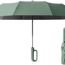 M T BROTHERS- Fully Automatic Small Folding, UV Protect Large Umbrella, Ring Buckle Reverse Umbrella-image-13
