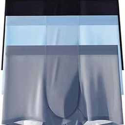 Men's Ultra-Comfort Ice Silk Lycra Underwear | Moisture-Wicking, Breathable Boxers for Men | Seamless Design | Multicolour (Pack of 1)-picture-53