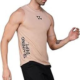 Men's Sleeveless Gym Vest – Training Dept. Print | Multipurpose Sando for Gym, Running, Outdoor - Sleeveless Undershirt, Quick Drying-image-40