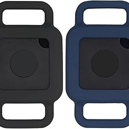 [2 Pack] Dog Collars Holder Compatible for Tile Pro (2020 & 2018) Case,Pet Id Tag Case Cover for Tile Pro Tracker,Dog Collar Attachment for Item Finder Location Tracker，Birthday Party Supplies-21