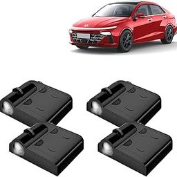 Kingsway® Hyundai Shadow Light Compatible with Verna (Year 2023 Onwards), IR LED Projector Ghost Lamp Ambient Light, Car Accessories, 3D Logo of Car Brand Projected on the Ground, Pack of 2 Pcs-18