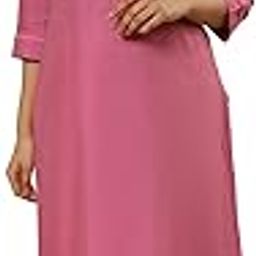 Pink Solid Rayon A-Line Kurta-image-10