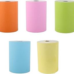 Inkkwood 79 mm × 30 m Thermal Paper Roll – 70 GSM | Billing & POS Machine Paper | Jam-Free, Smooth Printing (Yellow, Blue, Pink, Green, Orange, Pack of 5) (1 piece of each color)-image-70