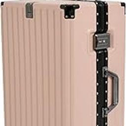 Polycarbonate Hard Case Aluminum Frame Suitcase with USB Port, Cup Holder, Phone Holder, Lightweight, 4 Quite 360° Double Wheels Trolley Bag (Pink, 20 inch)-picture-39