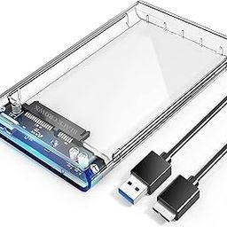 Black CROEN HDD 2.5 Inch External Hard Drive Enclosure (Transparent Micro B CASING)-image-34