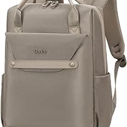 Casual Backpack for Women Stylish 13L Small Backpack fit 14 inch Laptop Compact Daypack Polyester Multi-pockets for Office Casual and Shopping-image-38