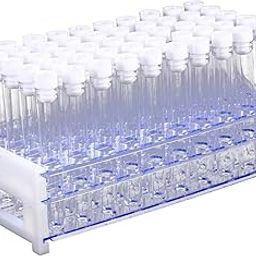 GLEAVI Test Tube Disposable Plastic Tubes Lab Test Racks for Science Experiments Liquid Containers Leakproof-image-59