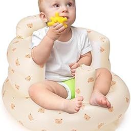 JAVJAMBO MART Cute Sofa Learn Stool Training Seat,Baby Inflatable Seat for Infant Support Seat Summer Toddler Babies 3 Months Chair for Sitting Up, Baby Shower Chair Floor Seater Gifts with Chair Seat-picture-27