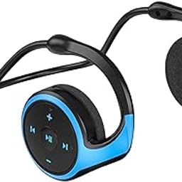 CALANDIS™ Wireless Earhook Headset Bluetooth 5.0 FM Radio for Running Gym Gaming Blue | Headphones | Portable Audio & Headphones-2