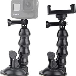 yantralay Windshield Car Suction Cup Mount for Hero 10/9/8, SJCAM, Osmo Action 3 & 4, Insta 360 - Flexible, Multi-Angle Adjustable - Mount for Smartphones & Action Cameras-19
