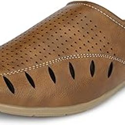 Faux Leather Back Open Shoes for Men (UK 6 to UK 13)-image-68