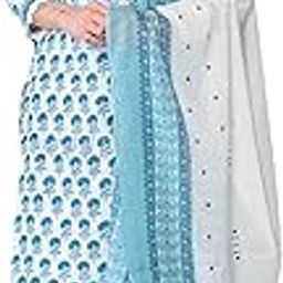 Women's Pure Cotton Block Printed Ethnic Kurta Set with Palazzo & Dupatta-picture-19