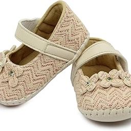 6 To 12 Months Baby Girls Synthetic Leather Floral Hook & Loop Sandal Booties-image-55
