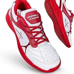 Vector X Ranger Badminton/Court Shoes Power Cusion Synthetic Mesh Upper|Crepe Rubber Outsole Lightweight & Comfort Shoe Best for Squash Table Tennis Volleyball Indoor Sports (Red Size-7)-20