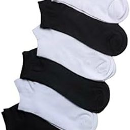 Unisex Cotton Men And Women Cotton Ankle Length Socks (Pack Of 6), White & Black-image-14