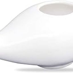 Leak Proof Durable Ceramic Neti Pot Comfortable Grip | Microwave and Dishwasher Friendly Natural Treatment for Sinus and Congestion (White)-14