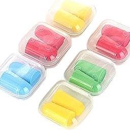 Random Color : 6 Pairs Soft Foam Ear Plugs Travel Sleep Noise Prevention Earplugs Noise Reduction For Travel Sleeping Individually Wrapped-40