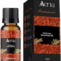 Aerra Sandalwood Essential Oil (15ml) - Pure Chandan Aroma Oil for Diffuser, Puja, DIY - Woody Scent-image-92