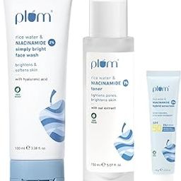 Plum Niacinamide Toner 150 ml + Niacinamide Facewash 100 ml + Niacinamide Sunscreen 15g-image-32