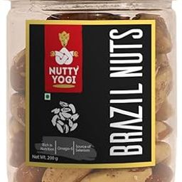 Nutty Yogi Brazil Nuts 200g Pack, Rich in Iron, Calcium zinc and Above All Selenium, Boost Immunity and Feed The Brain | Jumbo Brazil Nuts | Dry Fruits-image-6