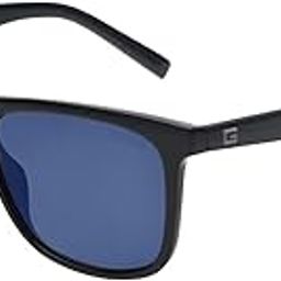 |Black Full Frame Square Sunglasses|100% UV Protected (Uv 400) Grey Lens|Men's|Large|GU00024 01C 56 S-image-44