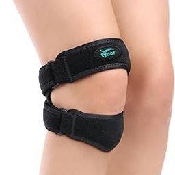 TYNOR Dual Patellar Support, Black, Universal, 1 Unit-23