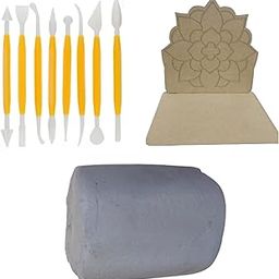 Ganesh Pottery Ganesha Idol Making Kit from Scratch, Eco-Friendly Ganesha Painting Art and Craft kit, Ganpati Making Kit at Home Gift for Girls and Boys 8+ Year, Art & Craft Kit for Kids, DIY Kit-image-14