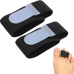 Toe Straightener and Splint Toe Straightener for Men and Women Hammer Toe Corrector and Broken Toe Wraps for Pain Relief Non-Slip Adjustable Toe Cushion Bandage for Crooked Toes (2Pcs)-9