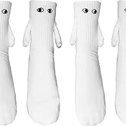 Funny Magnetic Socks Holding Hands Friendship Socks Hand in Hand Novelty Socks Gifts for Men Women Couples Friends-picture-48