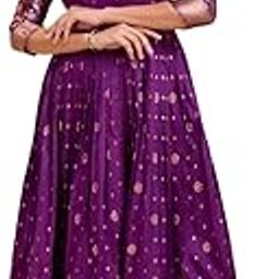 Women Soft Silk Banarasi Weaving Traditional Suhani Gown-picture-48