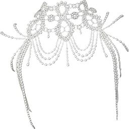 CALANDIS™ Layered Body Chain Tassels Necklace Multilayer for Lady Costume Party-image-3