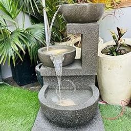 Homestead DECORE Solution Bowl Stone Fiberglass Water Fouintain for Decor in Home,Office,Living Room & for Indoors and Outdoors,Best Suitable for Gifts Fiber-image-51
