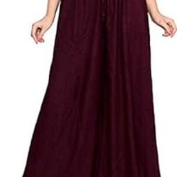 Plus Size(3XL, 4XL,5XL) Women Rayon Palazzo-image-13