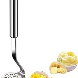 classic-hub Stainless Steel Potato Masher - Food Masher Utensil, Hand Masher, Vegetables Fruits Mashe,Metal Mashing Utensil-20