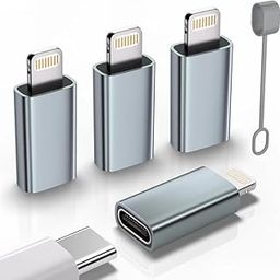 (Apple MFi Certified) (3 Pack USB-C Female to Lightning Cable Adapter, Type-C to 8 Pin Male PD Fast Charging Converter Cord Data Sync Connector for i-Phone 15 14 13 12 11 Air Pods iOS Devices-18