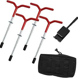 LOOM TREE® 4 Pieces Ice Anchor Drill Adapter Practical Ground Nails Ice Fishing Anchors Without Socket | Fishing | Fishing Equipment | Ice Fishing Accessories-image-24