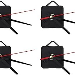 MERISHOPP® 4pcs Wall Clock Movement with Pointer for DIY and Repair Black red Pointer|Crafts | Home Arts & Crafts | Other Home Arts & Crafts-image-16