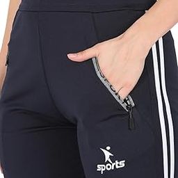 Women Black 4-Way Lycra Polyester Lower Stretch Track Pant Active Gym Yoga Run Walk Exercise Travel Daily Casual Bottomwear Routine Wear-image-94