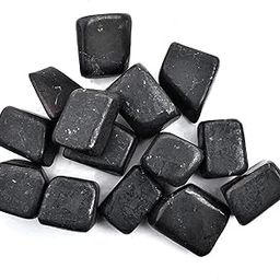 Shungite Tumble Stone Crystal Healing Gemstone Tumbles Reiki Healing Stone Set of 2 Pieces-image-63