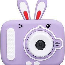 1080P Student Camera, 20MP USB 64G Memoriy Support ABS Silicone Children Digital Camera for School (Purple)-picture-19