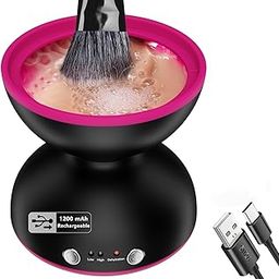 Automatic Makeup Brush Cleaner Machine- Electric Make up Brush Cleaner with Dehydration & 2 Gears Speed, Makeup Brushes Cleaning Washer Machine-image-59