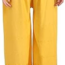 Women's Rayon Chikan Palazzo Pant Embroidered with Half Chikan Art Work Bottom wear(Waist Size 28" inch to 40" inch) Free Size-image-30