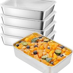EARTHCONE Food Storage Box Container with Clear Lid Reusable Dish Plate for Oven, Food Storage Plate for Kitchen (3Pcs)-25
