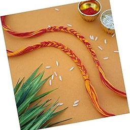 Mauli Cotton Thread Kalawa Pooja Dhaga Bracelet For (Men & Women) Raksha Sutra Decorative Handmade Moli Mahakal Dhaaga Hand Band (Set of 2) 2025-034-image-8