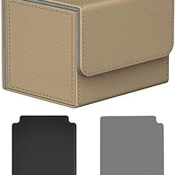 CALANDIS™ Card Deck Storage Box TCG Card Organization with Magnetic Closure Cards Case Khaki | Other Accessories | Equipment Care & Accessories | Baseball & Softball | Team Sports-19