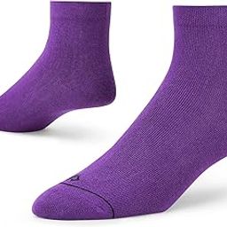 Men & Women Ankle Length Socks (Pack of 1 Pair; Purple; Combed Cotton; Anti Odour; Breathable; Durable)-image-56