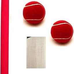 Gmefvr Cricket Lover Combo 1 Grip + 1 Bat Tape + 2 Cricket Tennis Ball-image-4
