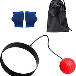 SECRET DESIRE Creations Boxing Reflex Ball Headband Exercise Improve Speed Gift Boxing Reaction Ball Red Ball-image-46