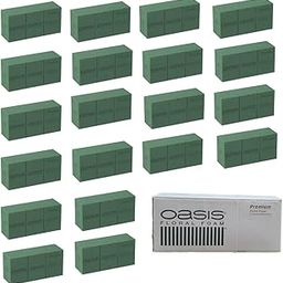 Oasis Premium Wet Floral Foam 20 Bricks | Green Florist Foam Blocks for Fresh Flowers, Silk Flowers, DIY Flower Arrangements & Crafts | Size 9 x 3 x 4 Inches-image-40